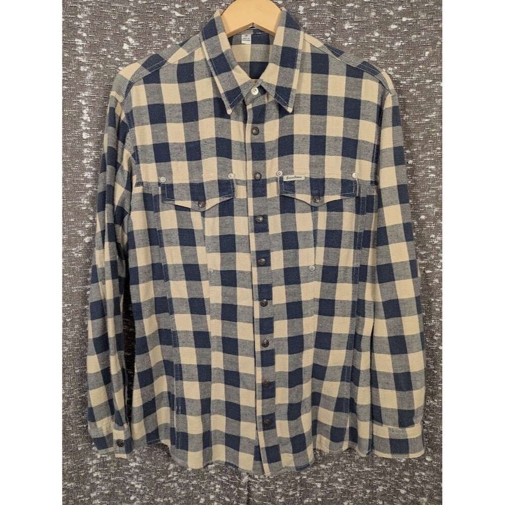 Vintage Guess Jeans Blue Western Snap Flannel‎ Women's Medium